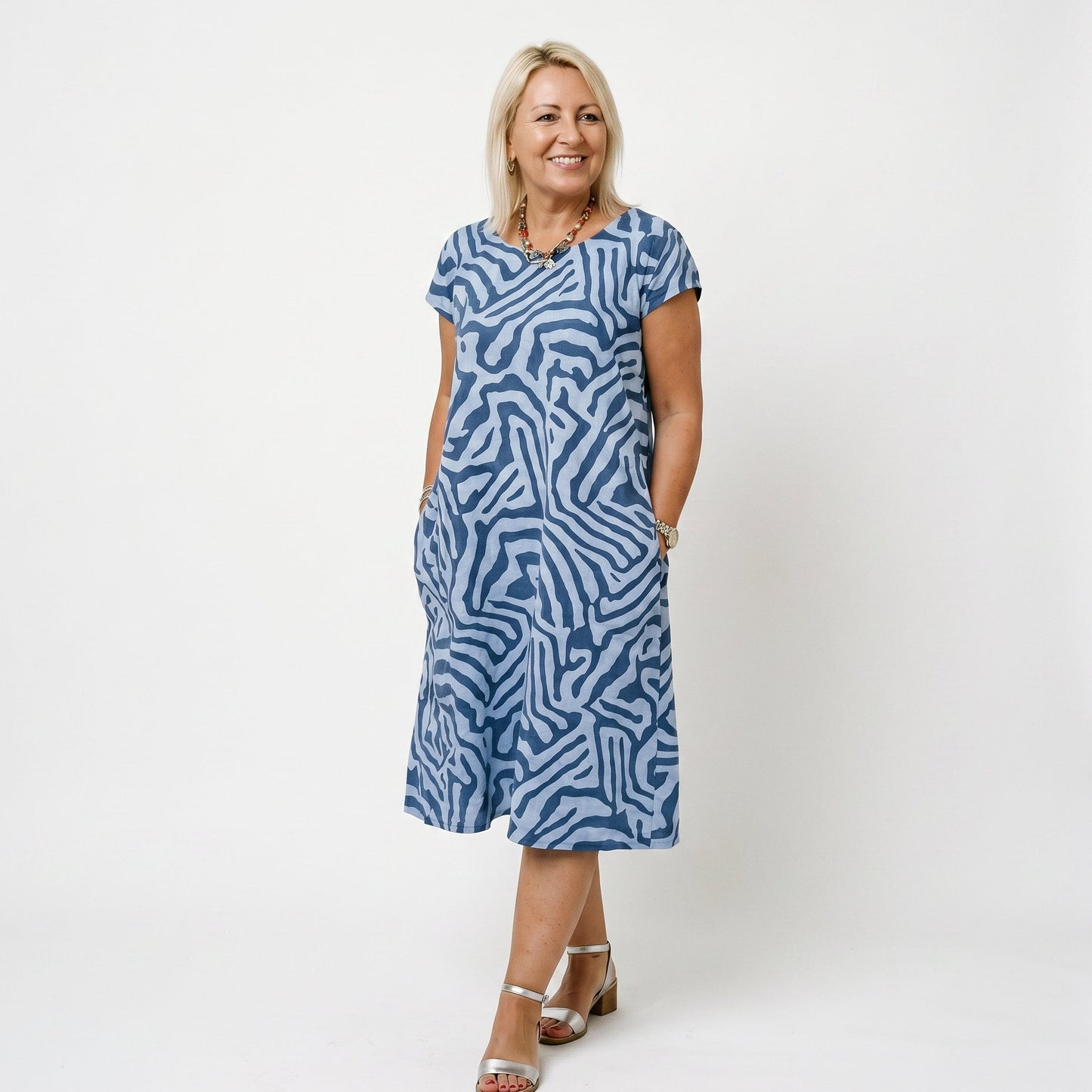Elegant Round Neck Womens Summer Dress DONE