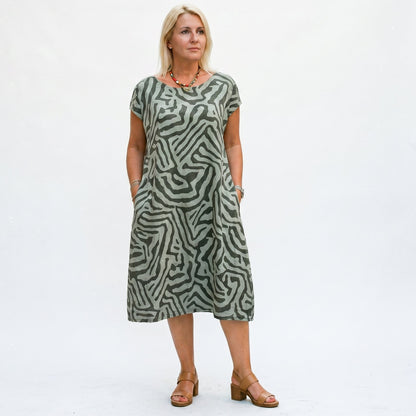 Elegant Round Neck Womens Summer Dress DONE
