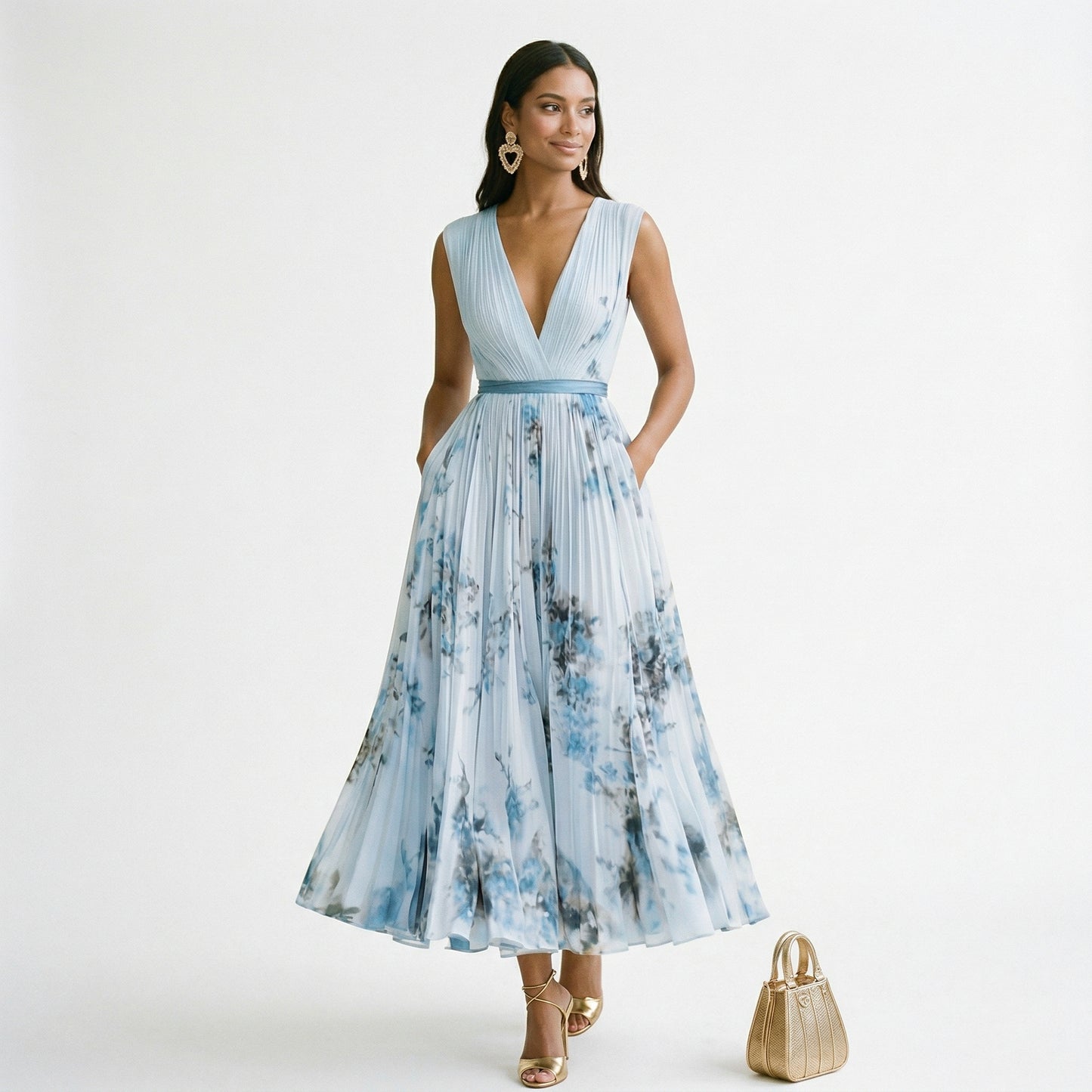 Elegant Sleeveless Summer Maxi Dress for Women