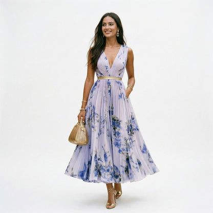 Elegant Sleeveless Summer Maxi Dress for Women