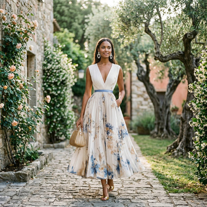 Elegant Sleeveless Summer Maxi Dress for Women