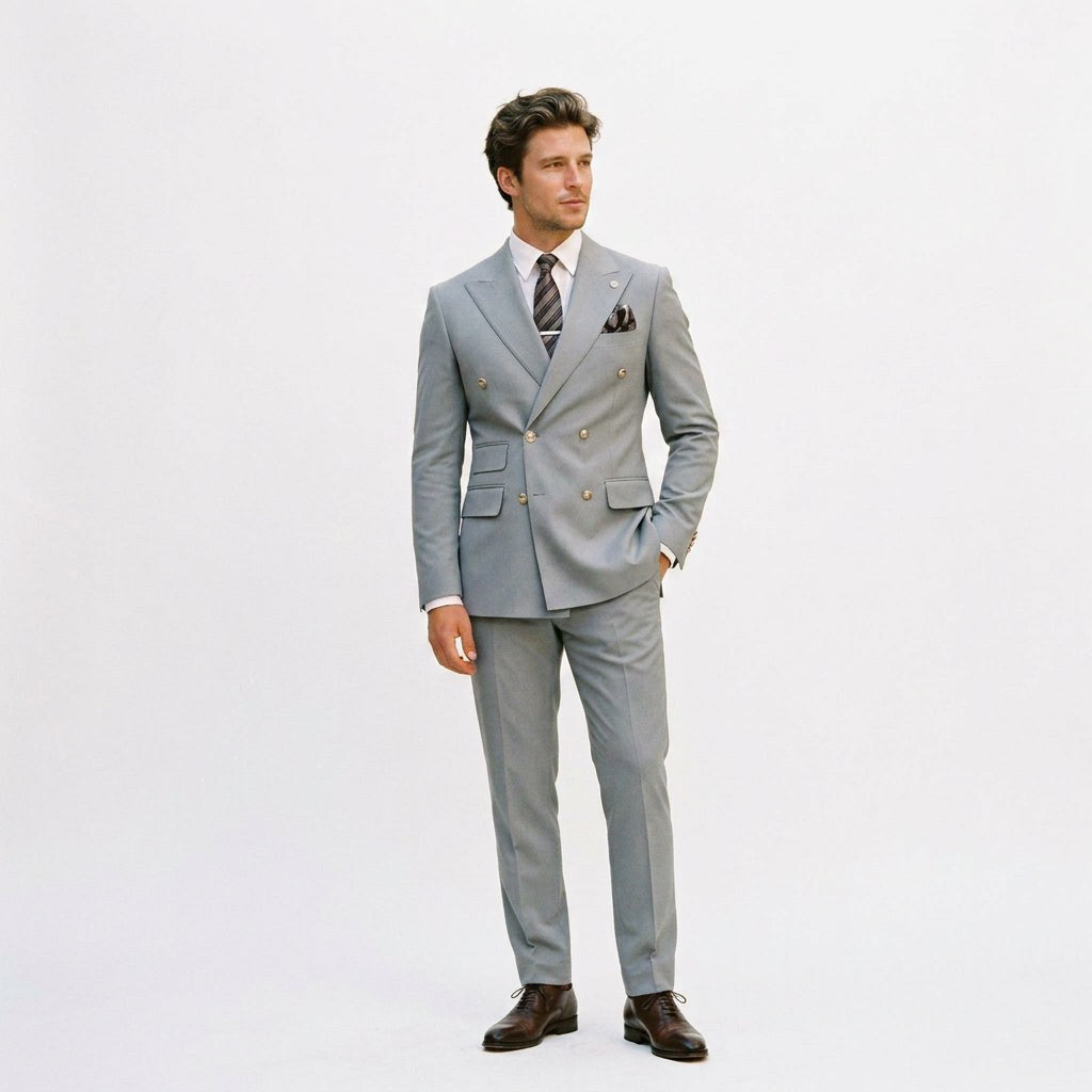 Elegant Slim Fit Wedding Suit Set for Men