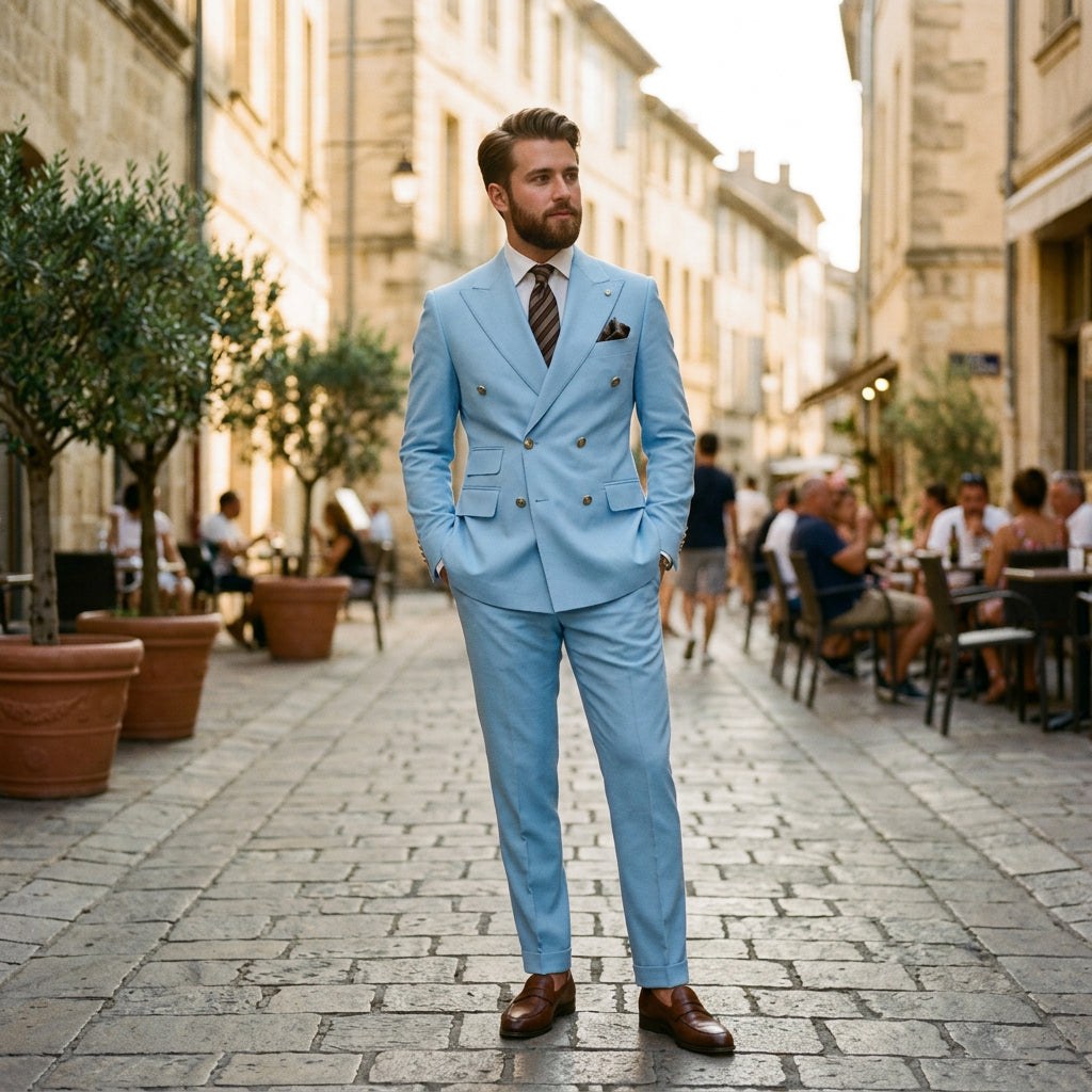 Elegant Slim Fit Wedding Suit Set for Men