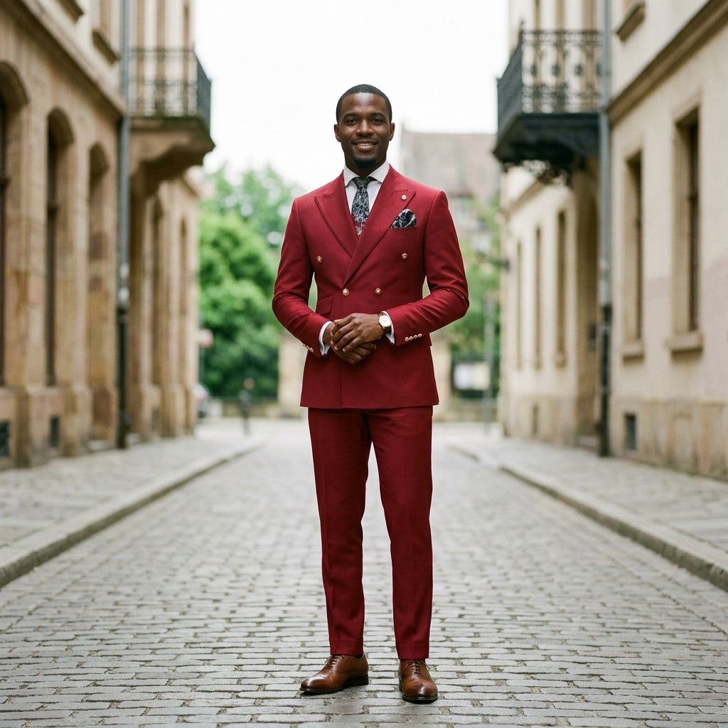 Elegant Slim Fit Wedding Suit Set for Men