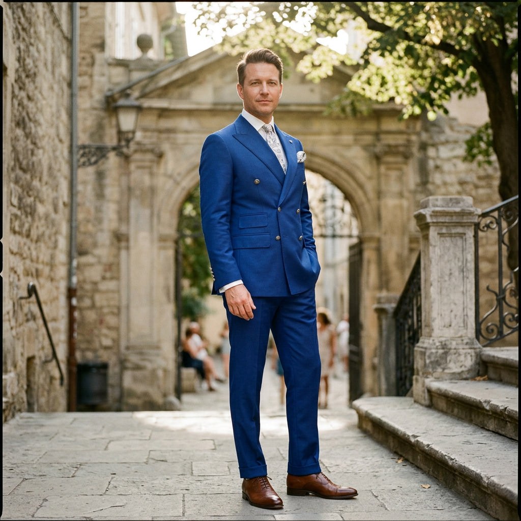 Elegant Slim Fit Wedding Suit Set for Men