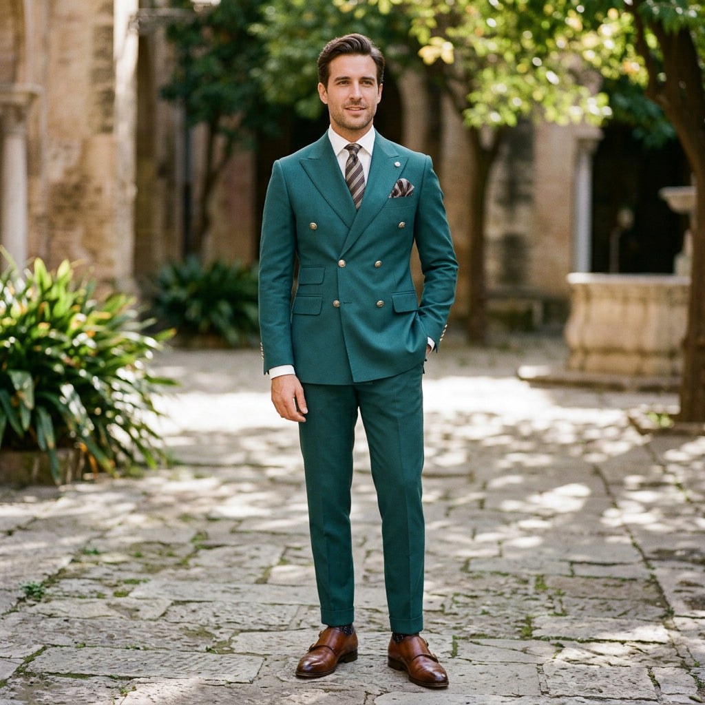 Elegant Slim Fit Wedding Suit Set for Men