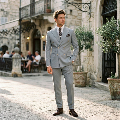Elegant Slim Fit Wedding Suit Set for Men