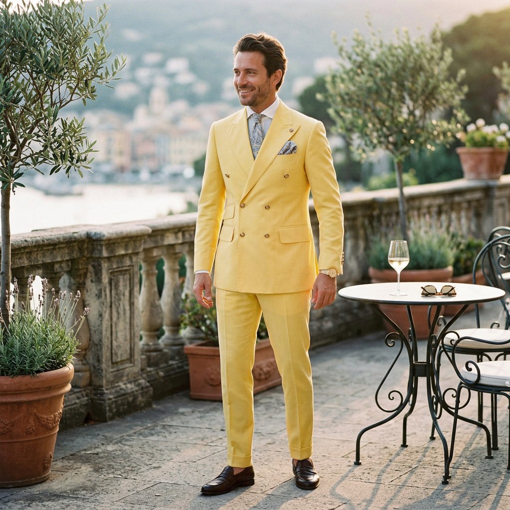 Elegant Slim Fit Wedding Suit Set for Men