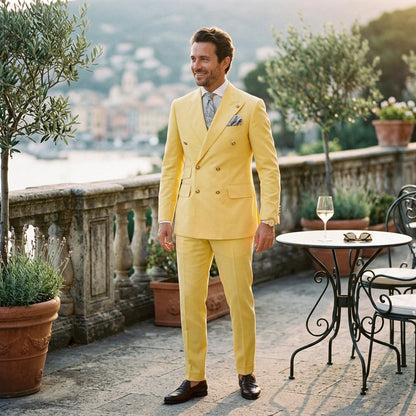 Elegant Slim Fit Wedding Suit Set for Men