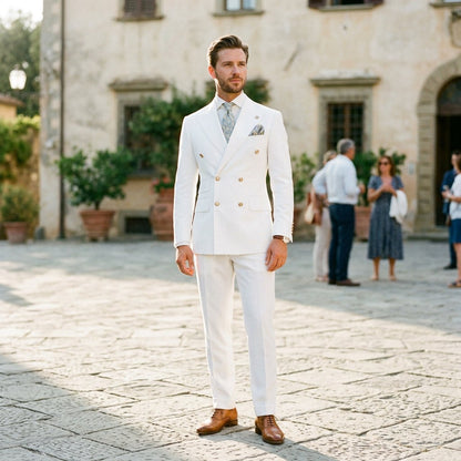 Elegant Slim Fit Wedding Suit Set for Men