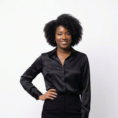 Elegant White Blouse for Women - Plus Size Available
