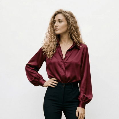 Elegant White Blouse for Women - Plus Size Available