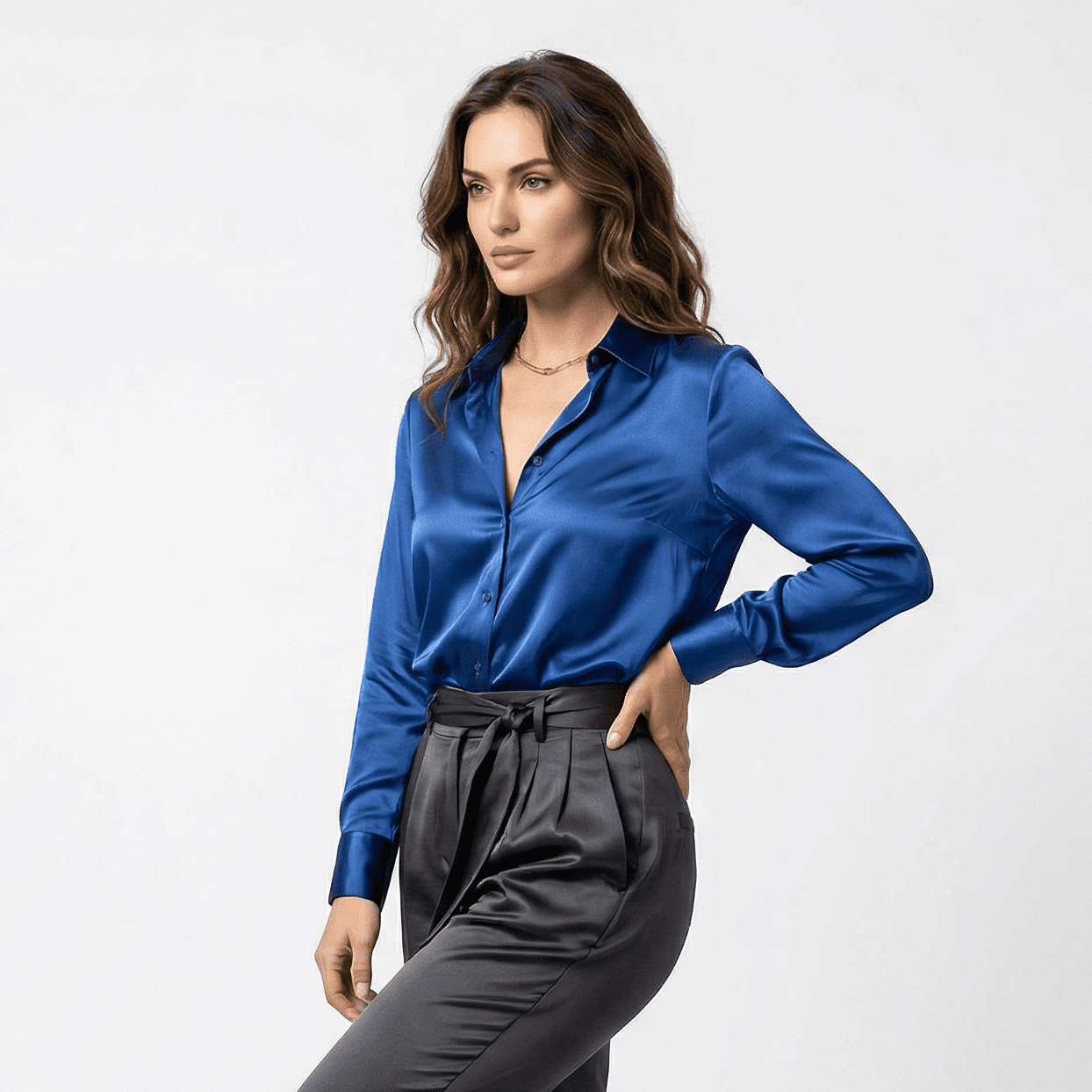 Elegant White Blouse for Women - Plus Size Available