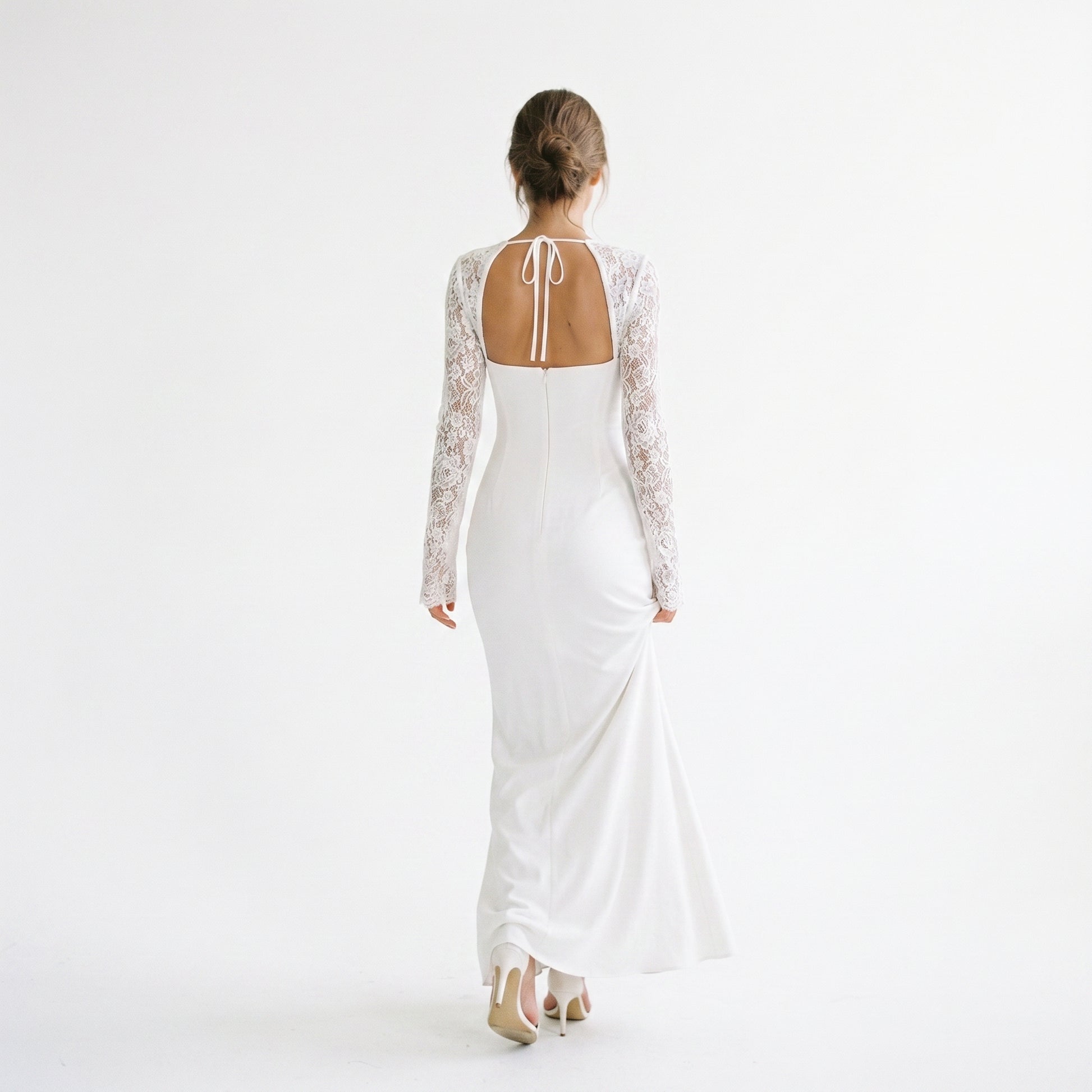 Elena - Elegant Lace Maxi Dress for Evening Events DONE