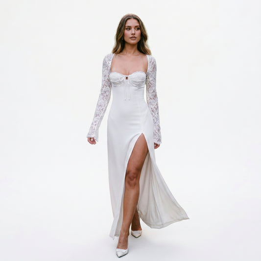 Elena - Elegant Lace Maxi Dress for Evening Events DONE