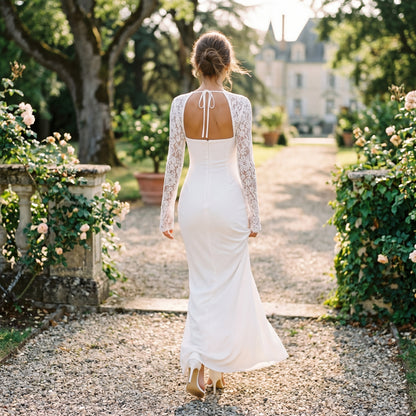 Elena - Elegant Lace Maxi Dress for Evening Events DONE