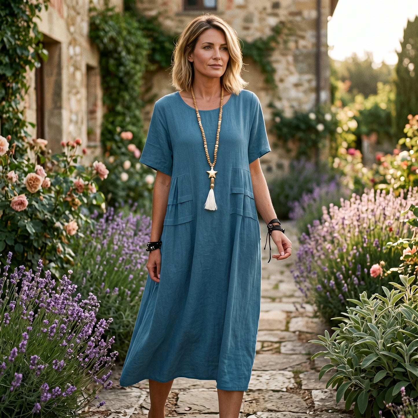 Eliza - Elegant Midi Dress for Women with Pockets DONE 05-10-2026