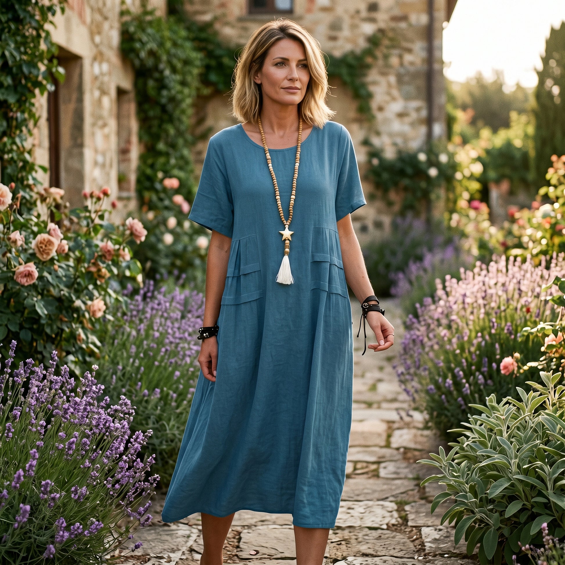 Eliza - Elegant Midi Dress for Women with Pockets DONE 05-10-2026