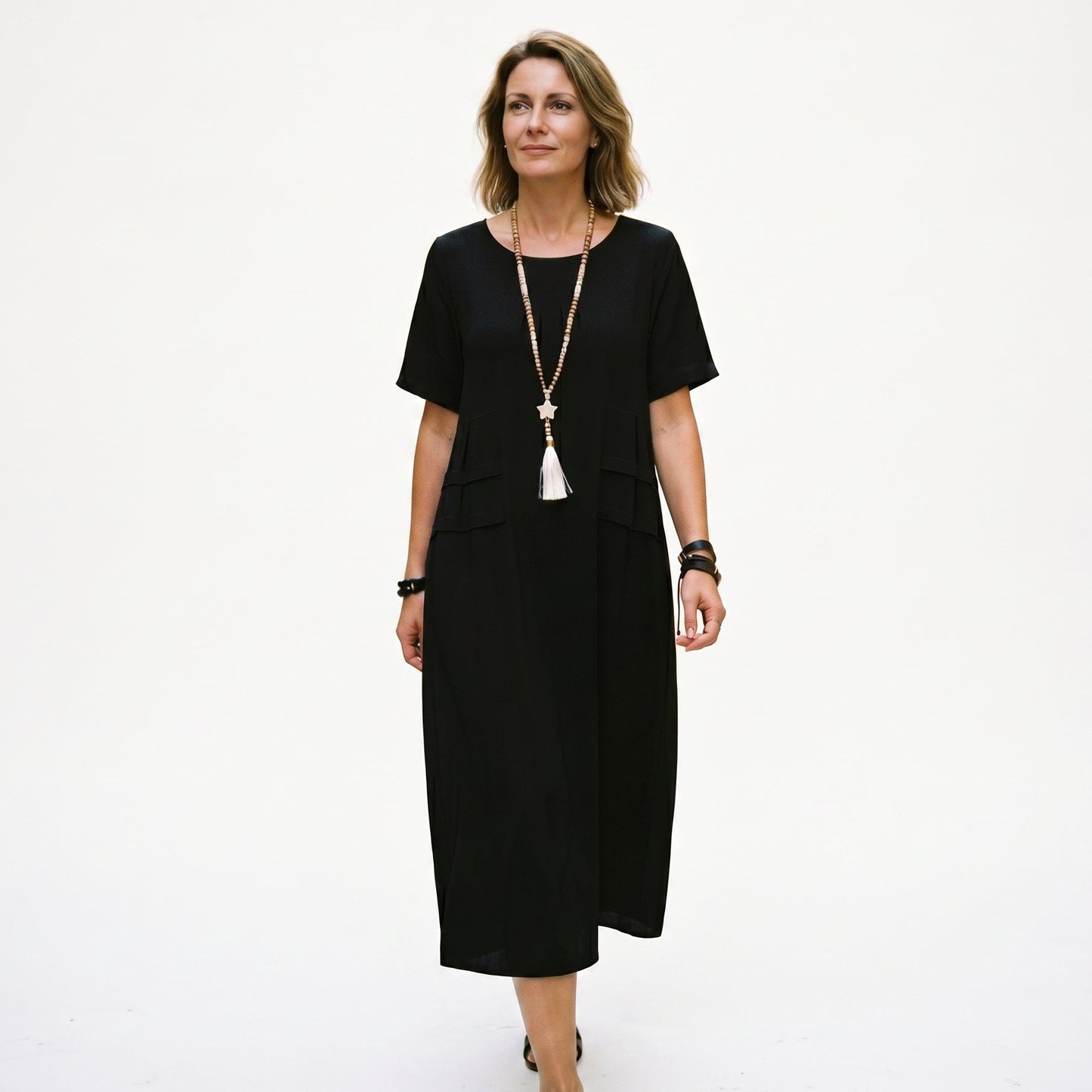 Eliza - Elegant Midi Dress for Women with Pockets DONE 05-10-2026