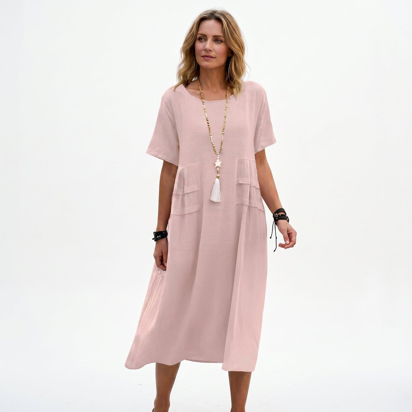 Eliza - Elegant Midi Dress for Women with Pockets DONE 05-10-2026