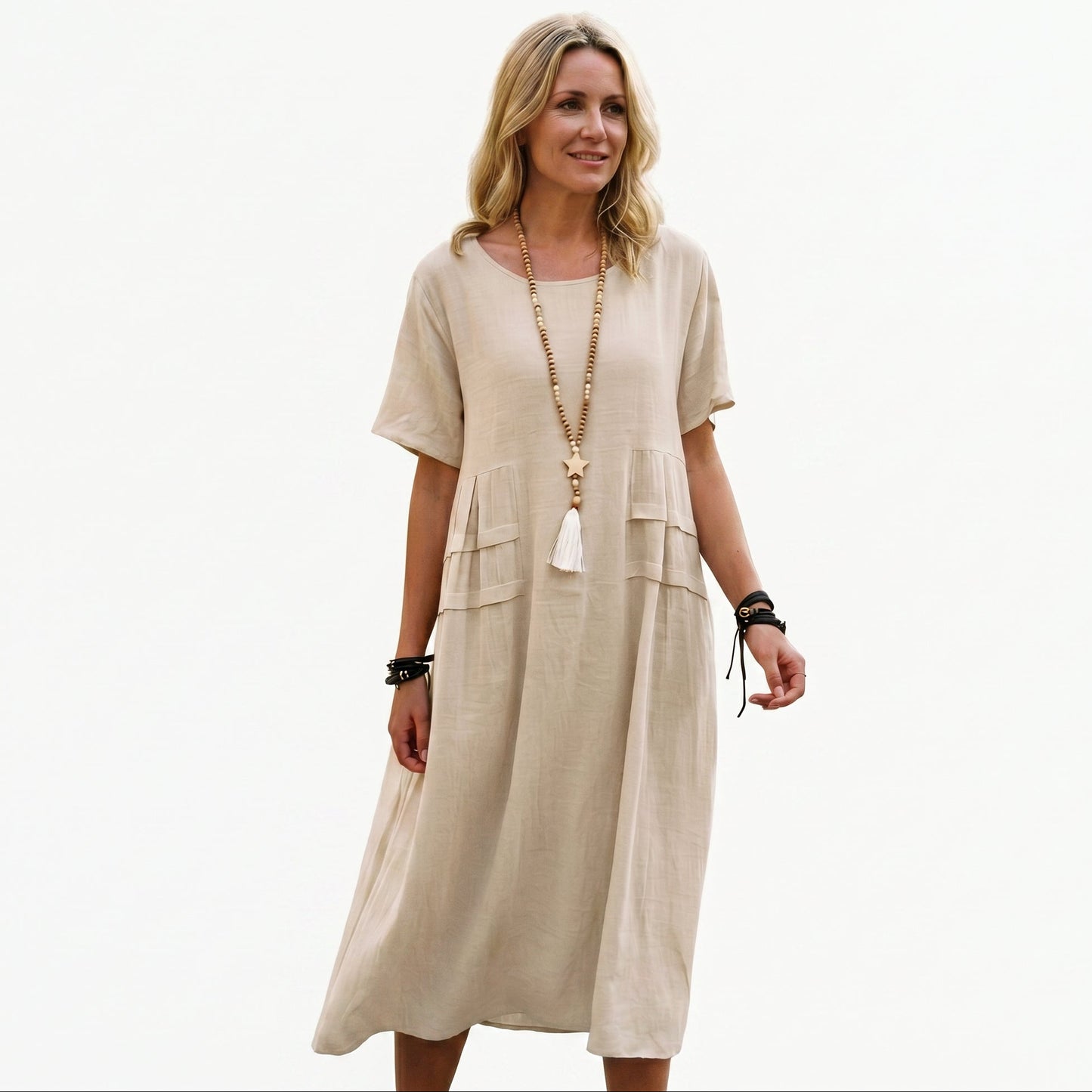 Eliza - Elegant Midi Dress for Women with Pockets DONE 05-10-2026