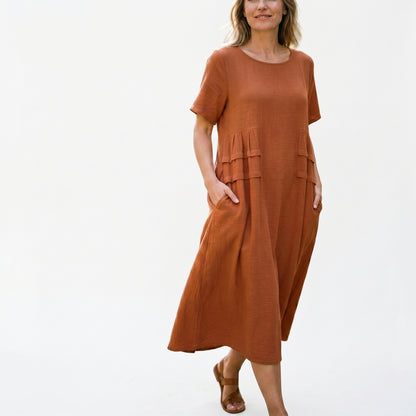 Eliza - Elegant Midi Dress for Women with Pockets DONE 05-10-2026