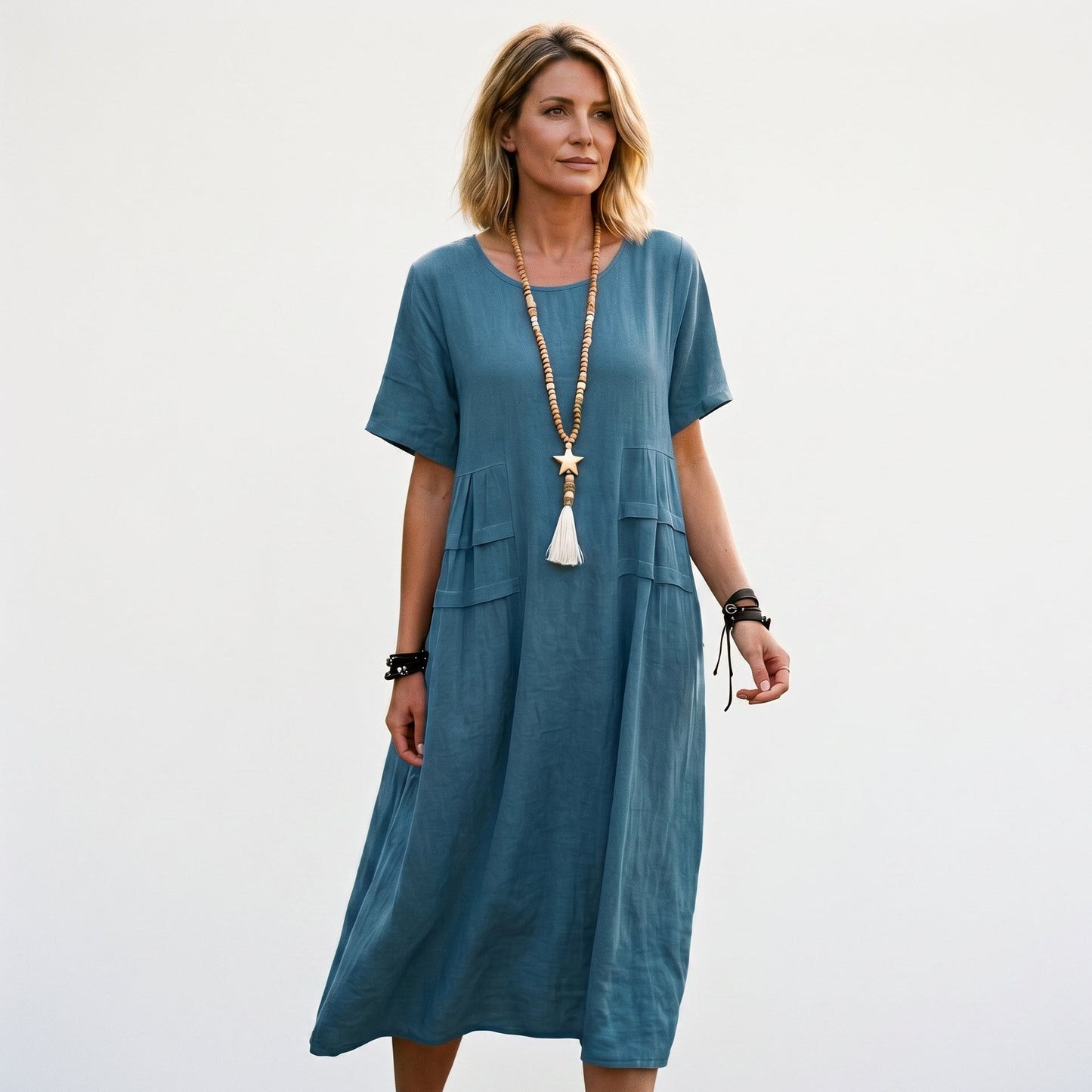 Eliza - Elegant Midi Dress for Women with Pockets DONE 05-10-2026