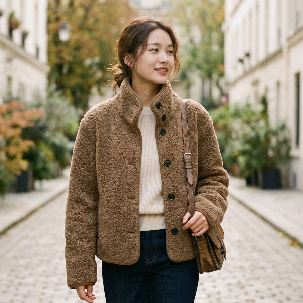 Emilia - Cozy Autumn Women's Teddy Fleece Jacket DONE 05-08-2026