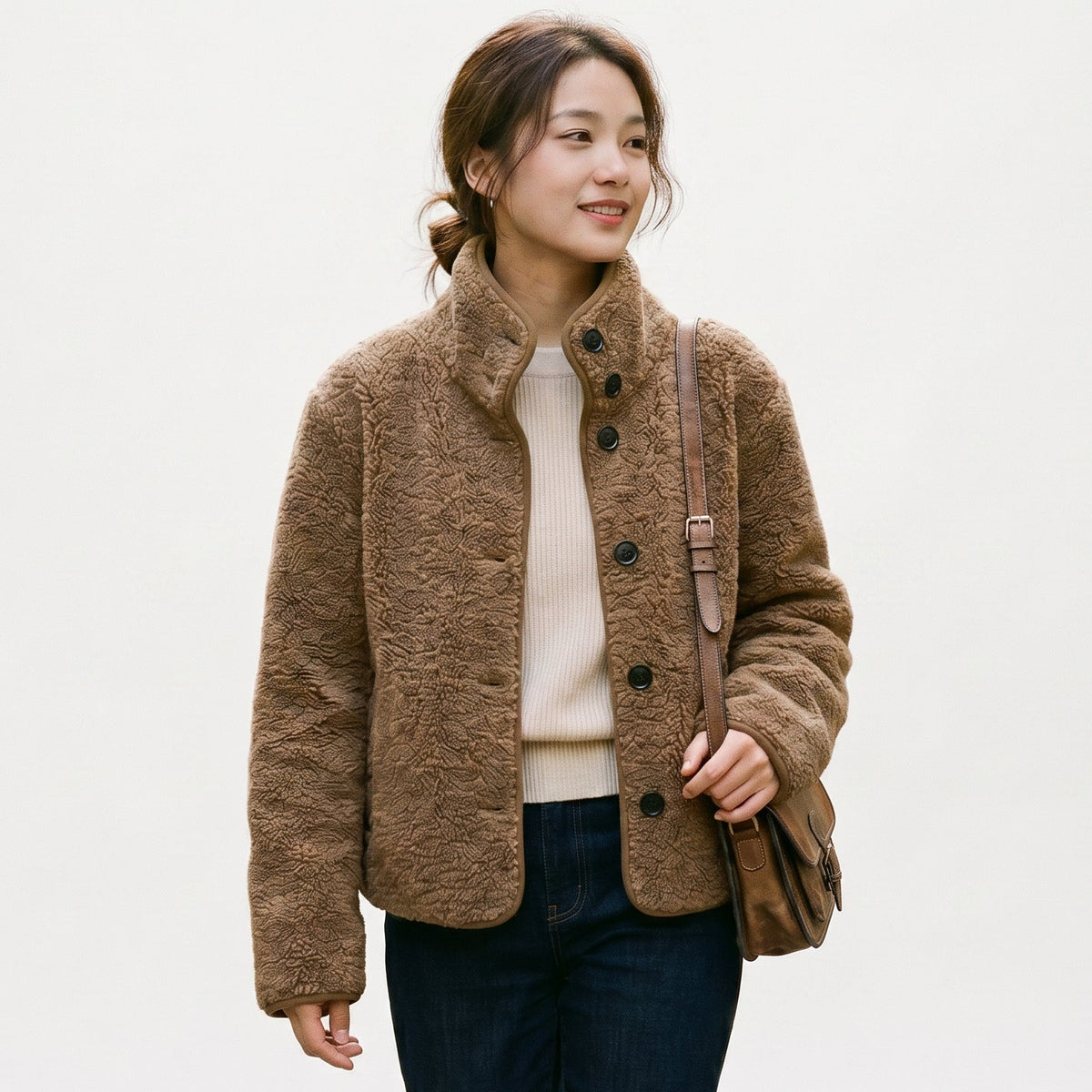 Emilia - Cozy Autumn Women's Teddy Fleece Jacket DONE 05-08-2026
