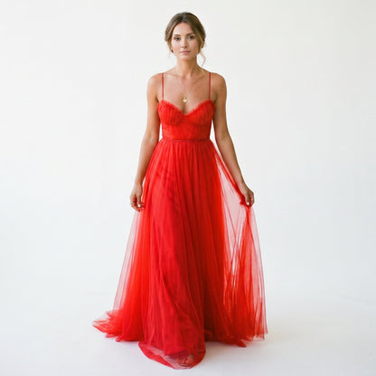Emma | Elegant White Tulle Midi Dress for Women DONE 06-10-2026