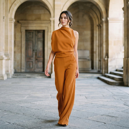 Evangeline - Elegant Wide Leg Women's Jumpsuit DONE 06-22-2026