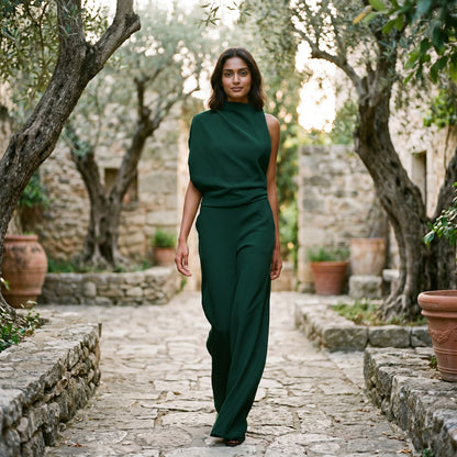 Evangeline - Elegant Wide Leg Women's Jumpsuit DONE 06-22-2026