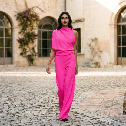 Evangeline - Elegant Wide Leg Women's Jumpsuit DONE 06-22-2026