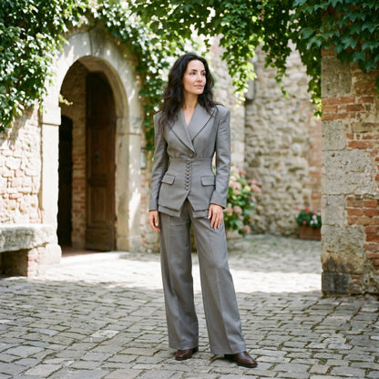 Everlynn - Elegant Blazer and Wide Leg Pant Suit for Women DONE 05-14-2026