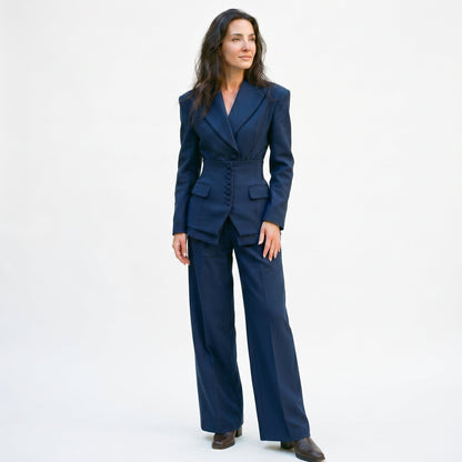 Everlynn - Elegant Blazer and Wide Leg Pant Suit for Women DONE 05-14-2026
