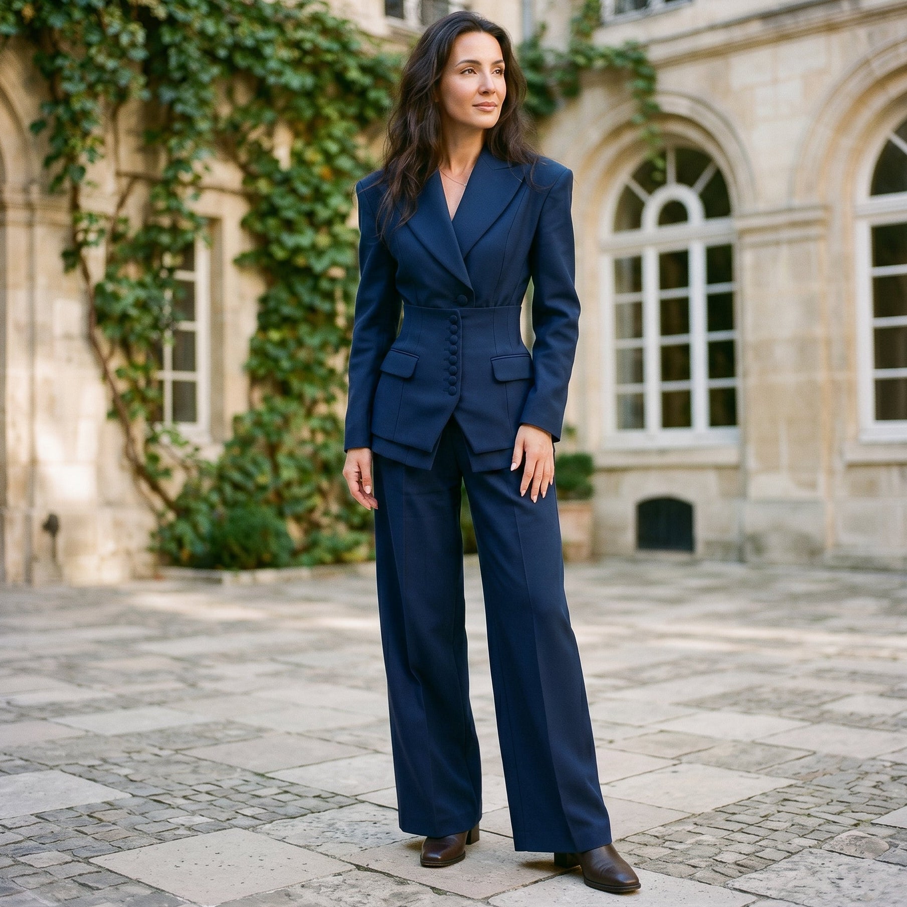 Everlynn - Elegant Blazer and Wide Leg Pant Suit for Women DONE 05-14-2026
