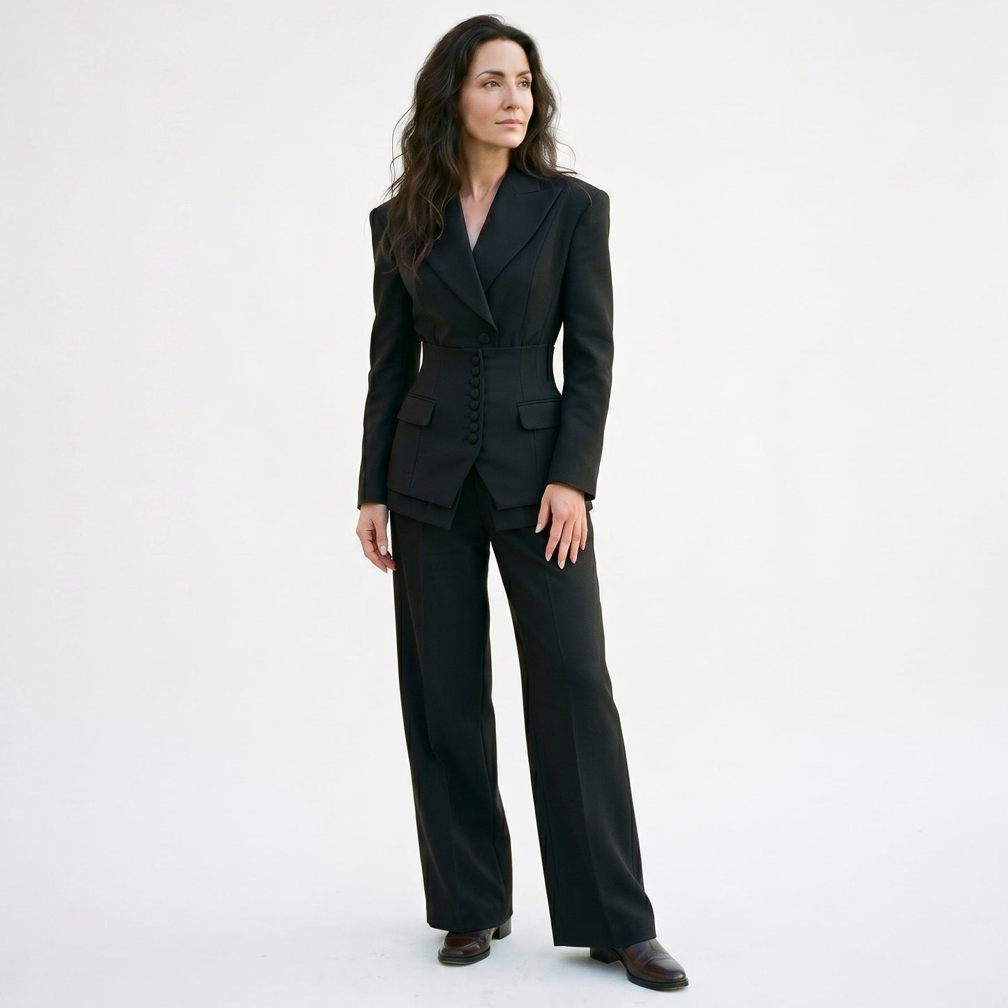 Everlynn - Elegant Blazer and Wide Leg Pant Suit for Women DONE 05-14-2026