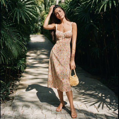 Floral Print Cami Midi Dress for Women - Perfect Summer Wedding Guest Dress