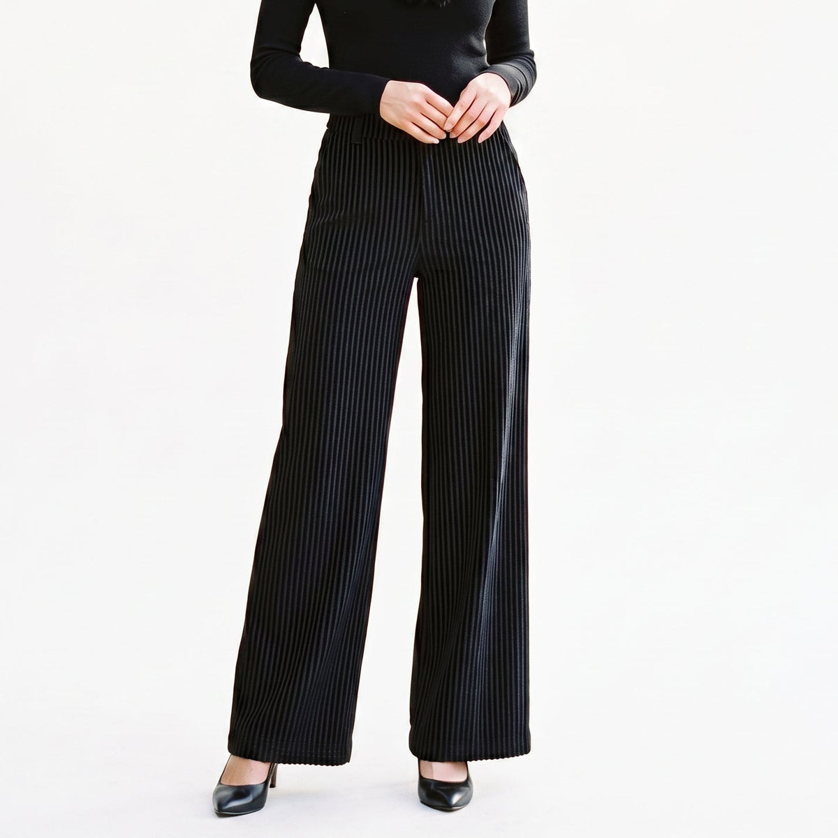 Freya - Elegant Flare Velvet Pants for Women DONE 06-08-2026