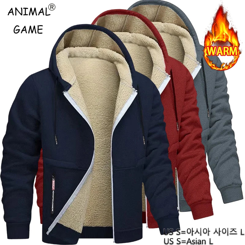 Gabrielle - Cozy Thick Sherpa Hooded Sweatshirt for Men 0