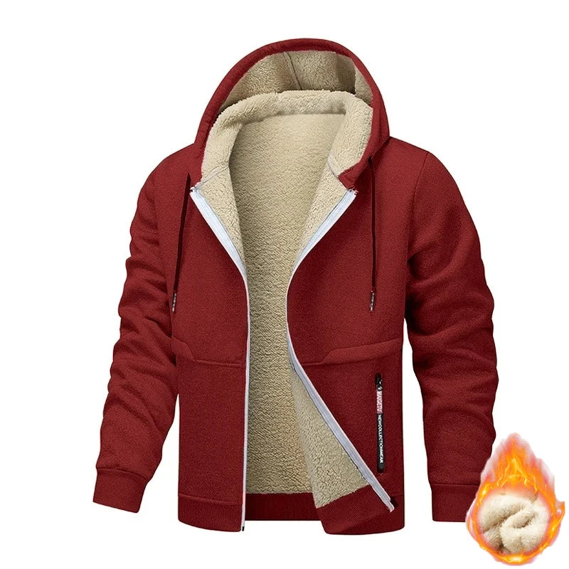 Gabrielle - Cozy Thick Sherpa Hooded Sweatshirt for Men 10