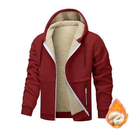 Gabrielle - Cozy Thick Sherpa Hooded Sweatshirt for Men 10