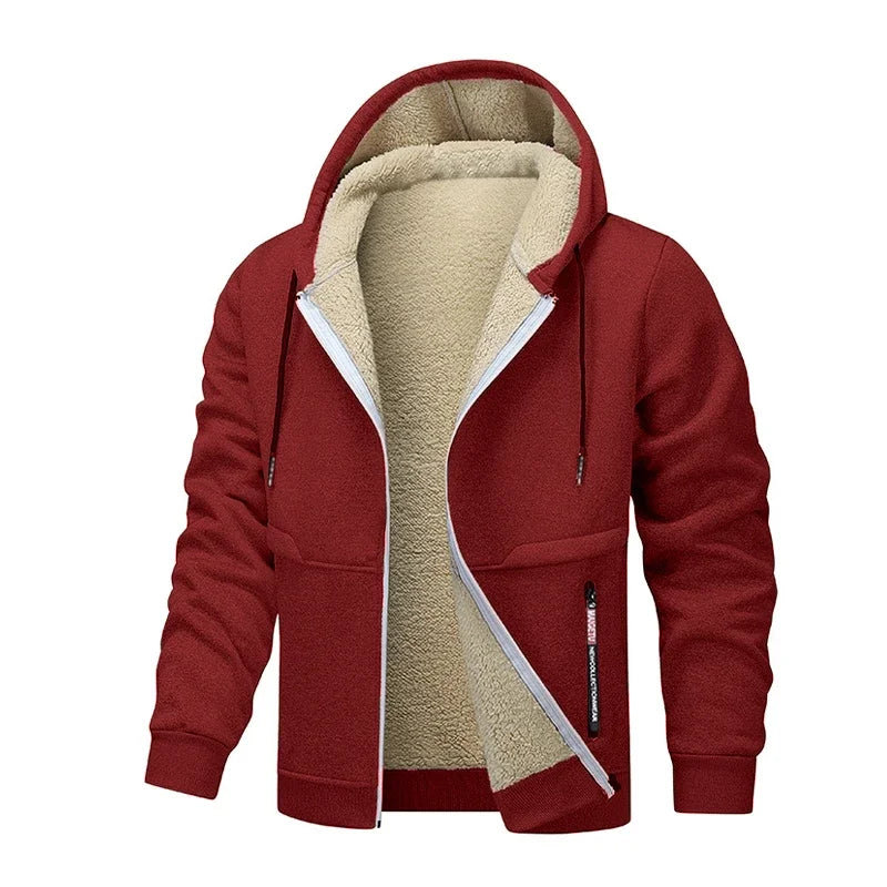 Gabrielle - Cozy Thick Sherpa Hooded Sweatshirt for Men 2