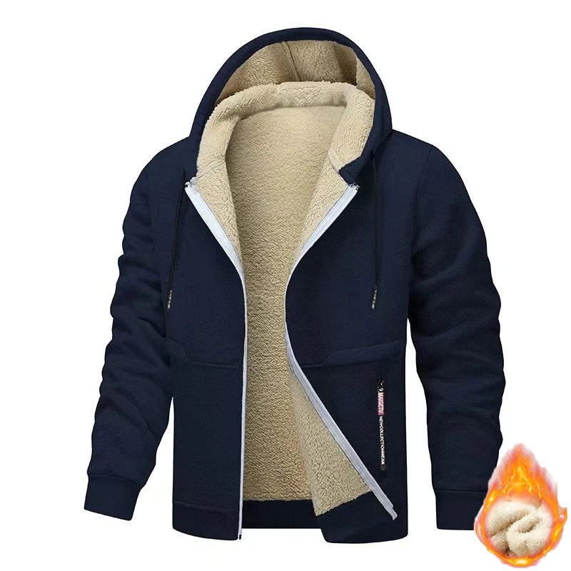 Gabrielle - Cozy Thick Sherpa Hooded Sweatshirt for Men 7