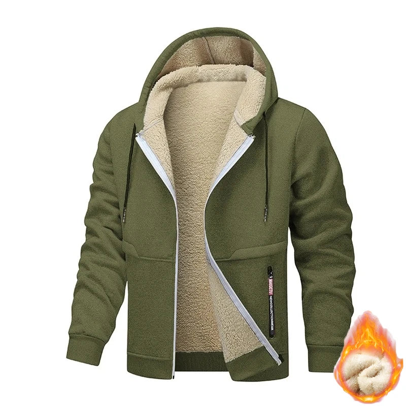 Gabrielle - Cozy Thick Sherpa Hooded Sweatshirt for Men 8