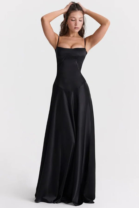 Gabrielle - Elegant White Corset Maxi Dress for Women 1
