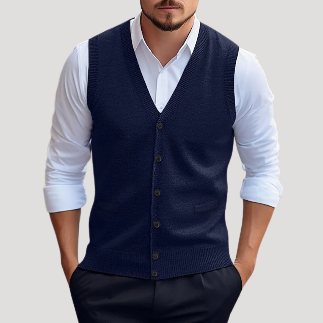 Gabrielle - Stylish Knitted Waistcoat for Men 0