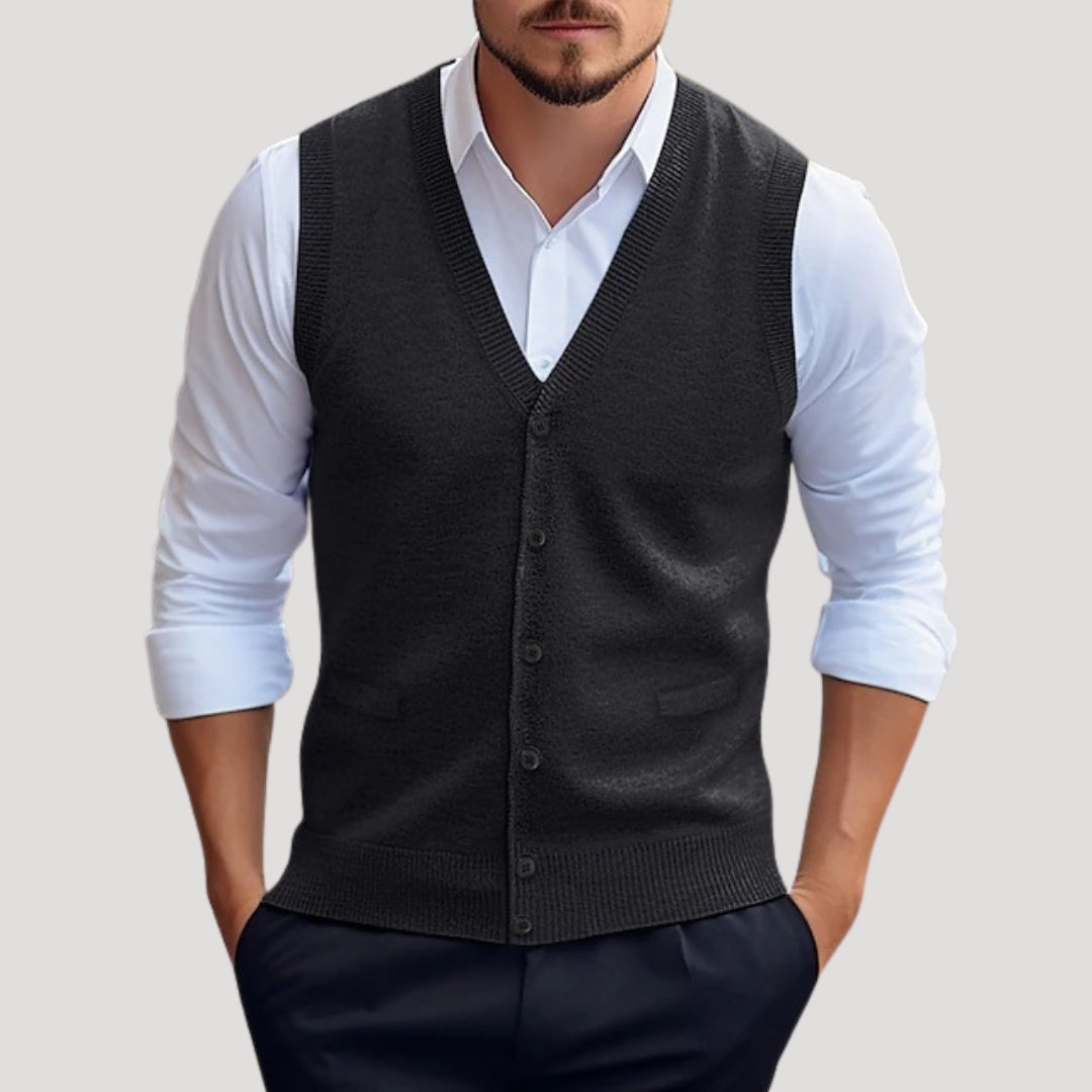 Gabrielle - Stylish Knitted Waistcoat for Men 1