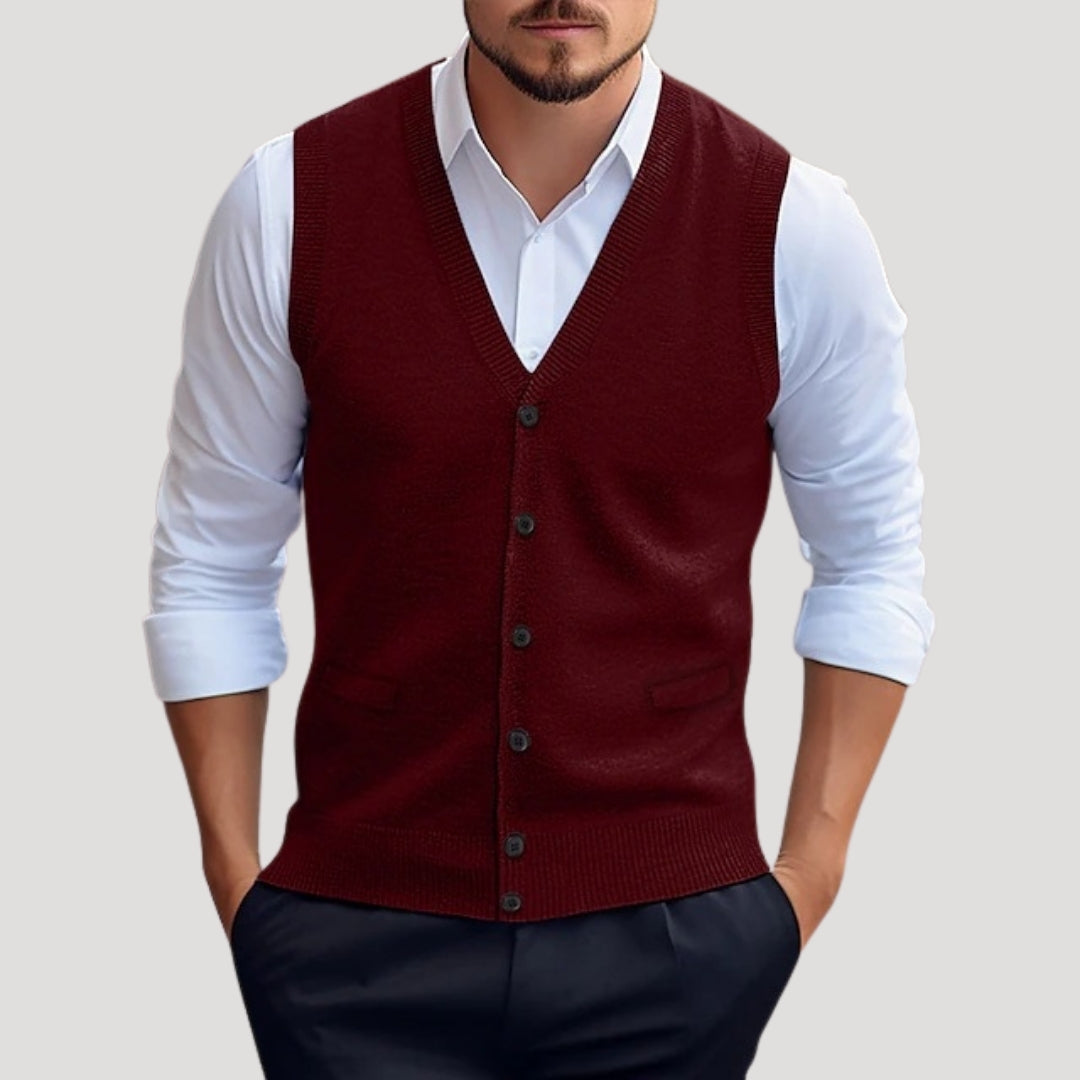 Gabrielle - Stylish Knitted Waistcoat for Men 2