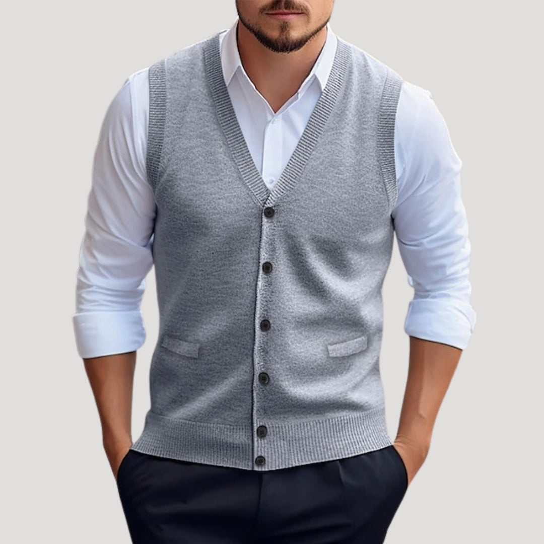 Gabrielle - Stylish Knitted Waistcoat for Men 4